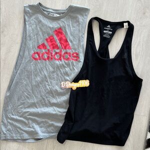 Adidas Red Logo Gray and Black Tank Tops bundle
